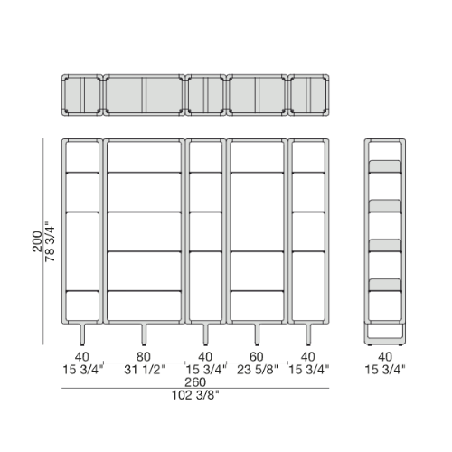 MYRIA - Bookcase