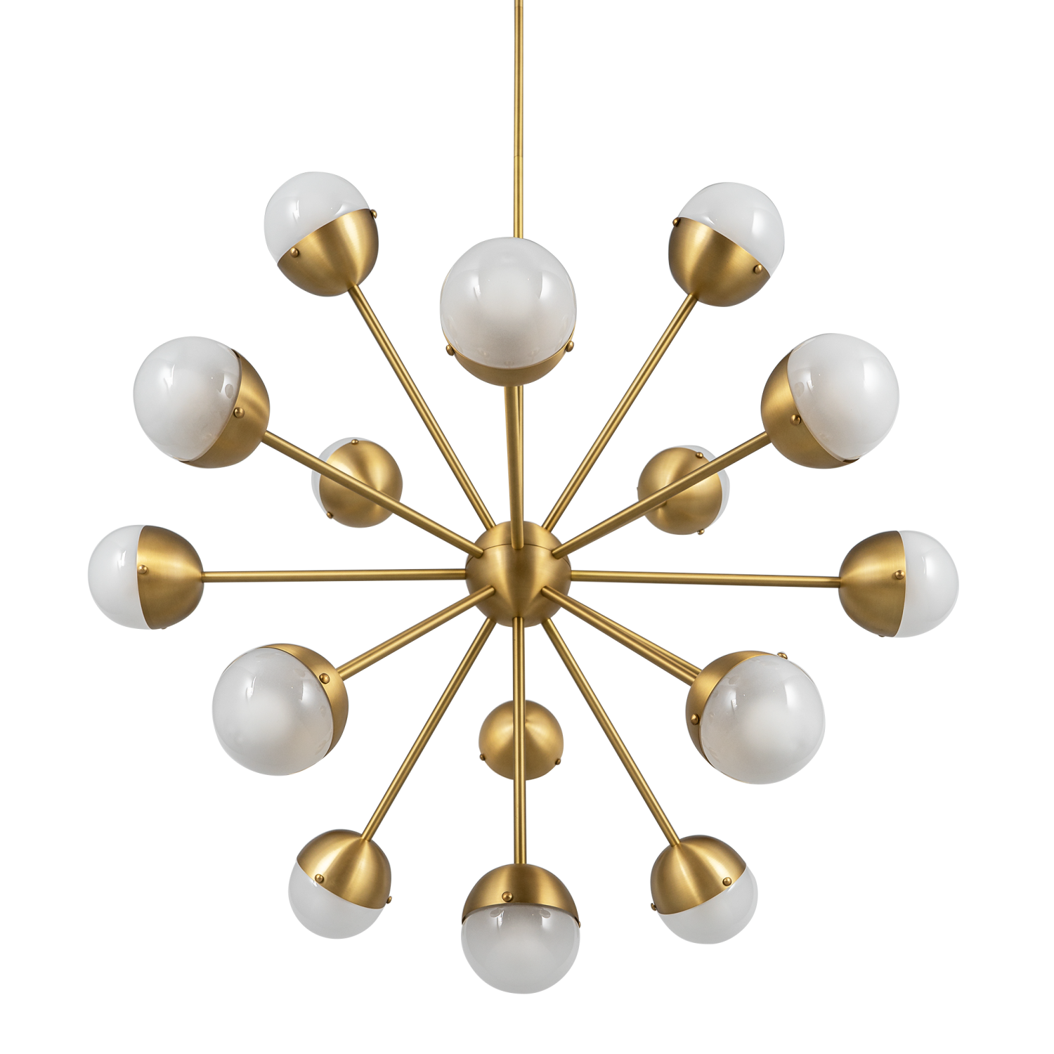 Schwung Molecule Spark Round - Brass & Glass pendant Light – Luminesy