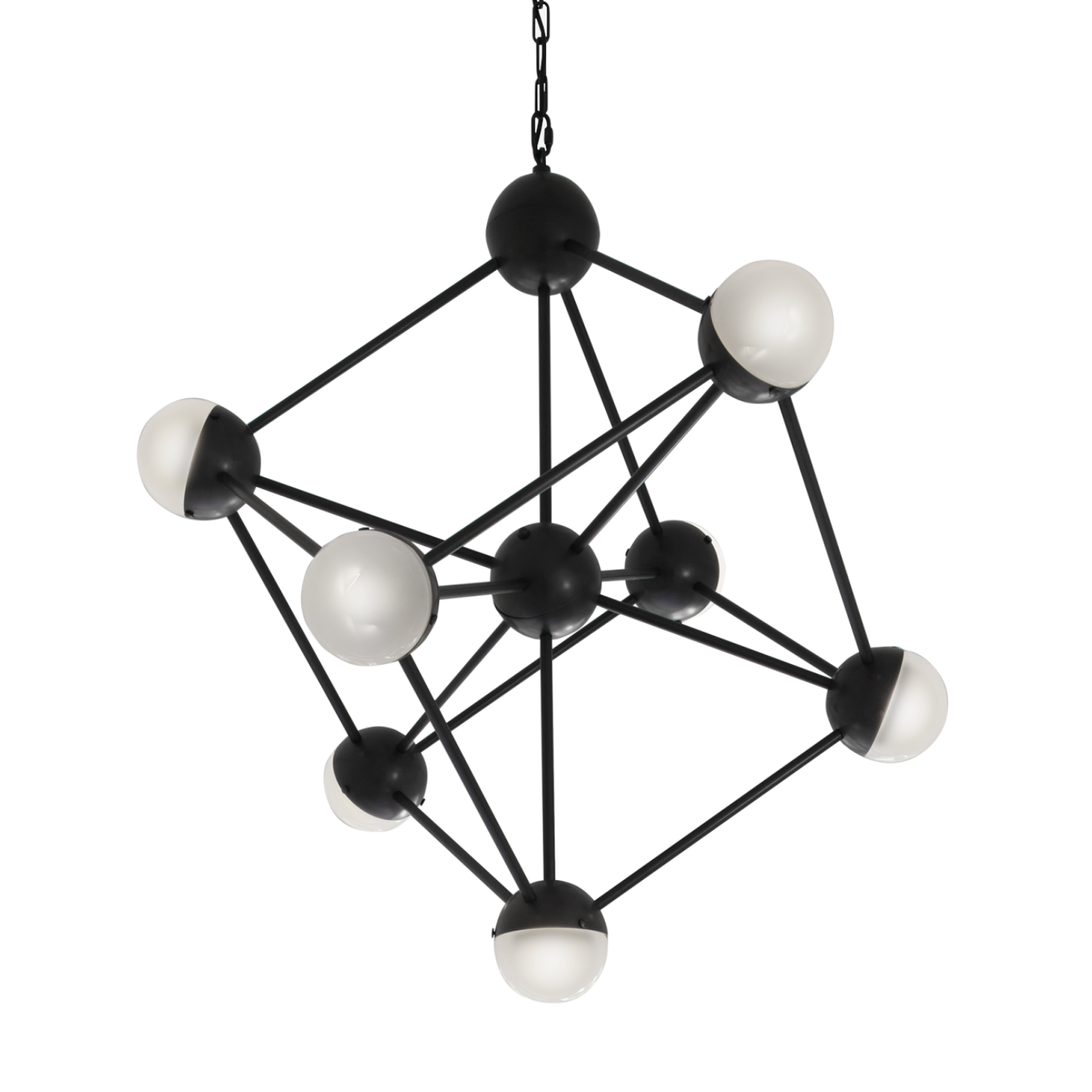 Schwung Molecule - Brass & Glass pendant Light – Luminesy